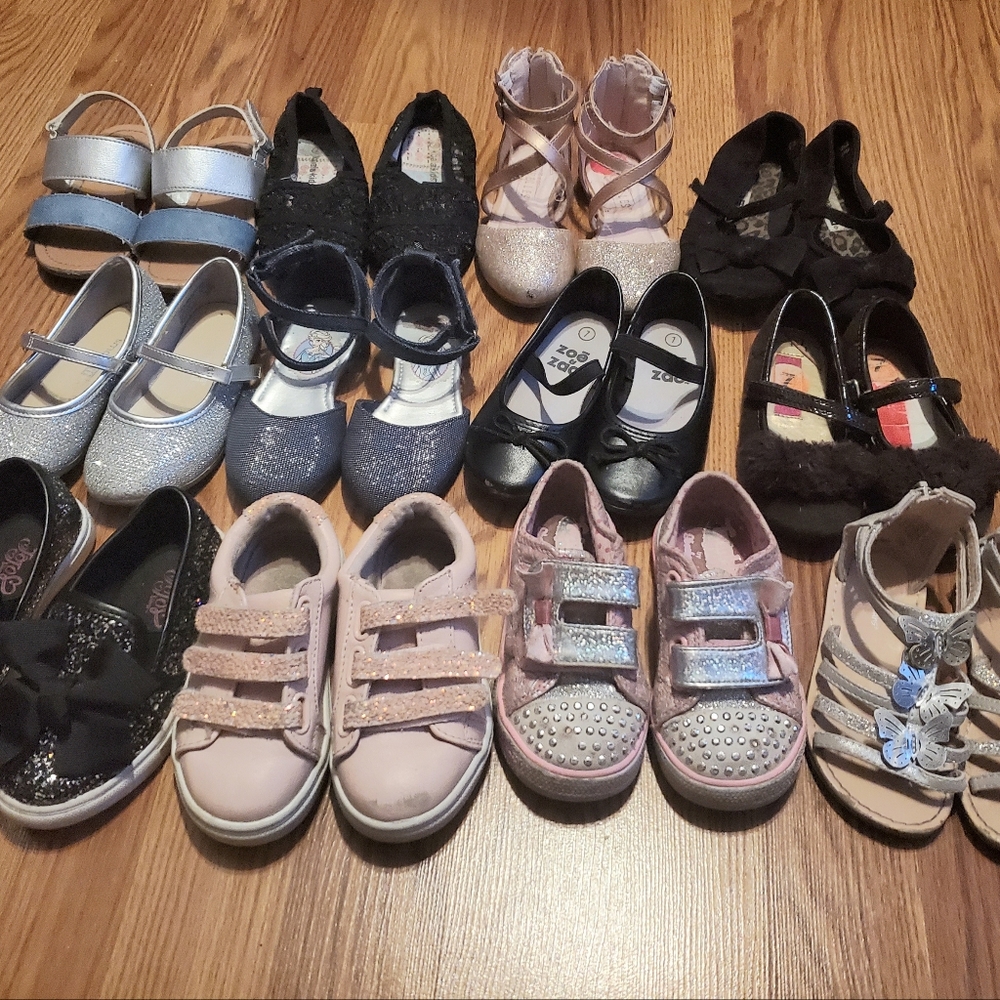Toddler Girls Shoe Lot Size 7